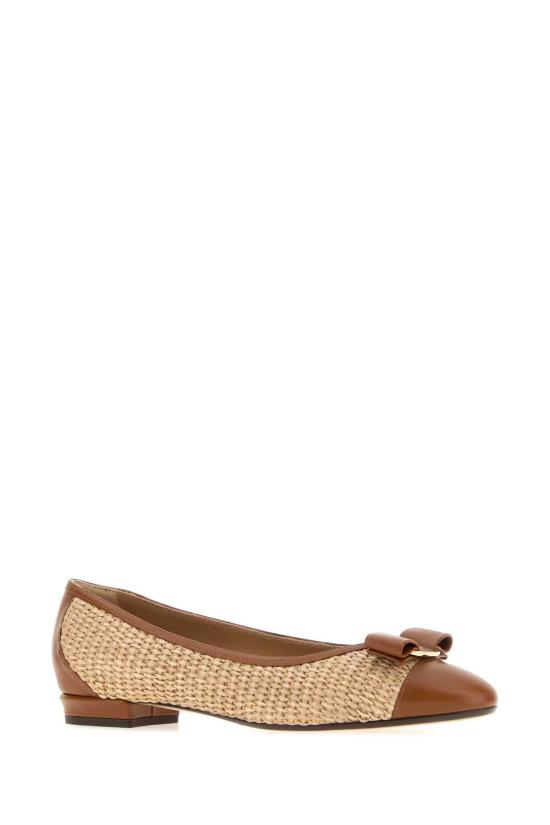 26FW 살바토레 페라가모 플랫 슈즈 01L7357936901C NATNATBIS BEIGE - SALVATORE FERRAGAMO