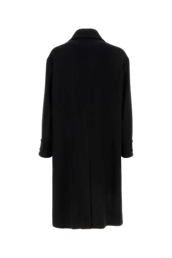 26FW 조르지오 아르마니 코트 GM004047TE16788 UC001 BLACK - GIORGIO ARMANI