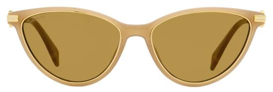  랑방 안경 Lnv607 S 290 캣아이 57mm 선글라스 누드/골드 - LANVIN