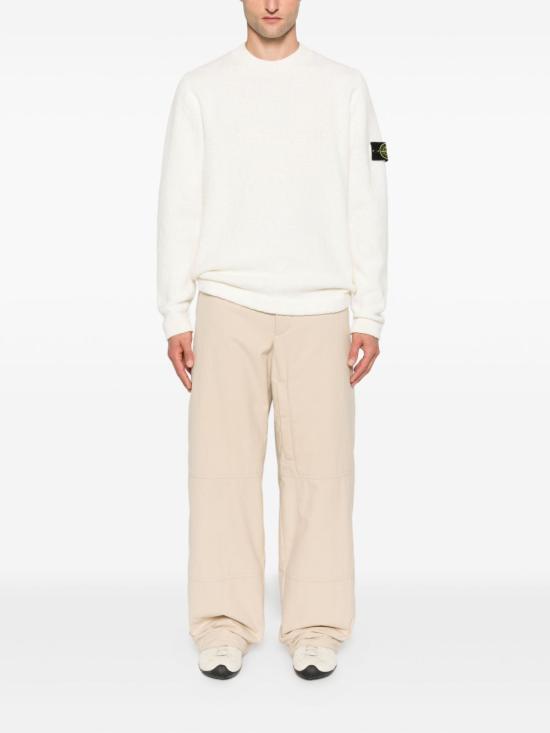  스톤 아일랜드 브러쉬드 텍스쳐 팬시 얀 크루넥 점퍼 K2S155100056S00N2V0093 AI25 IVORY - STONE ISLAND