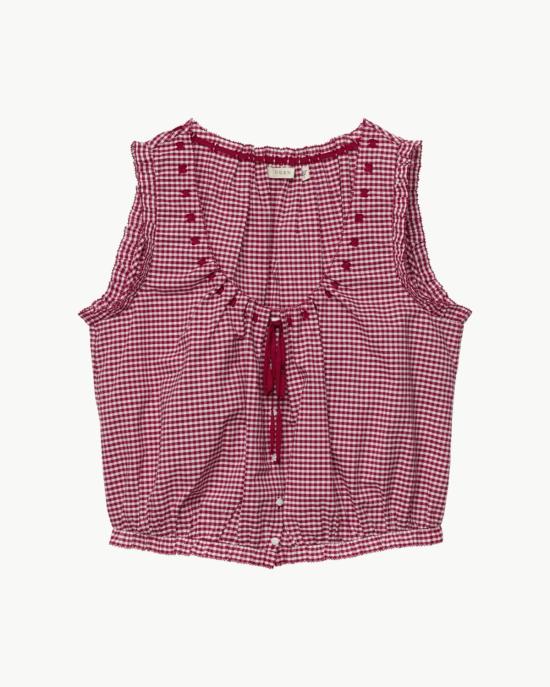  도엔 블라우스 Dôen Traveler 탑 Mulberry La Maddalena 깅엄