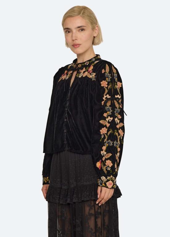  씨뉴욕 블라우스 RS27 001 BLACK - SEA NY