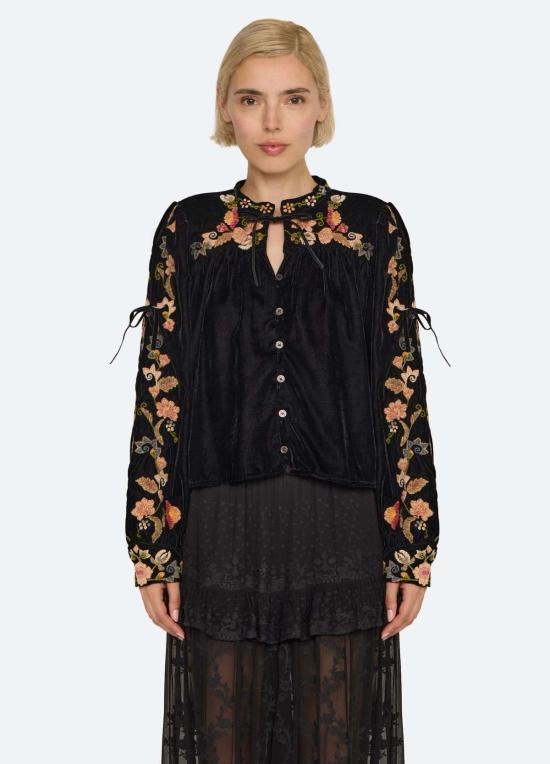  씨뉴욕 블라우스 RS27 001 BLACK - SEA NY