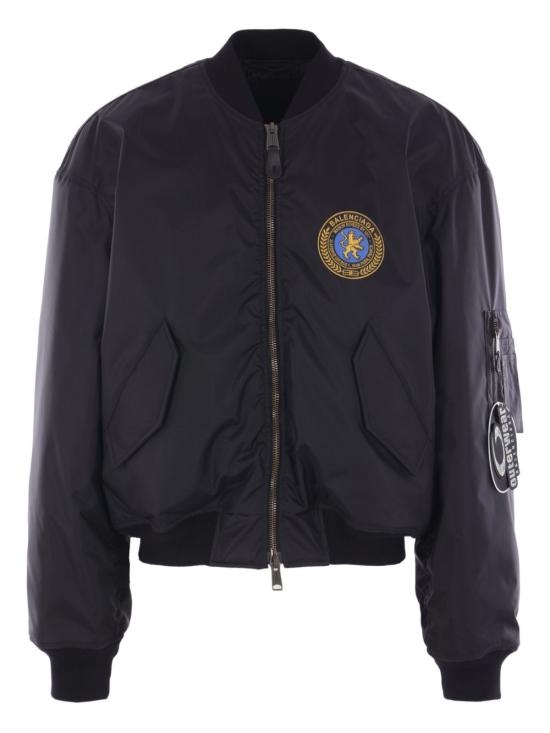  발렌시아가 봄버 라지 핏 자켓 839101TOO041000 AI25 BLACK