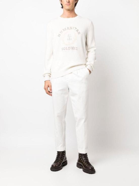  브루넬로 쿠치넬리 스웨터 i217836 WHITE - BRUNELLO CUCINELLI