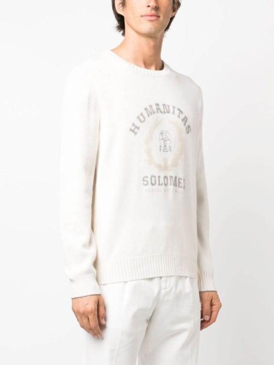  브루넬로 쿠치넬리 스웨터 i217837 WHITE - BRUNELLO CUCINELLI