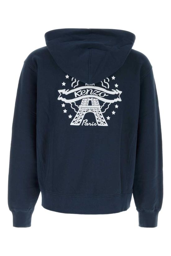 26FW 겐조 후드 티셔츠 FG65HO2744MJ 79 Blue - KENZO