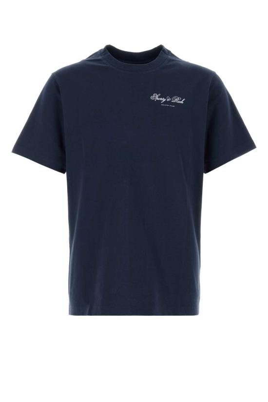 26FW 스포티앤리치 반팔 티셔츠 TO11985274BL106 3902 DARKNAVY