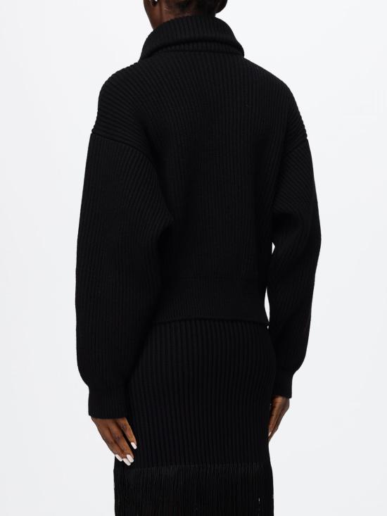 26FW 알라이아 스웨터 AA9G0147K276D 995 Black - ALAIA