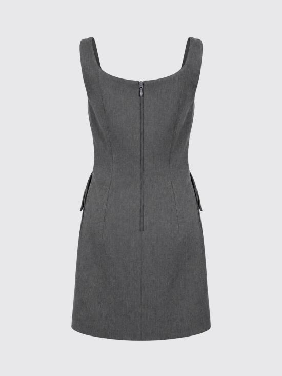 26FW 엘리자베타프랜치 롱 원피스 AB99366E2 431 Grey - ELISABETTA FRANCHI
