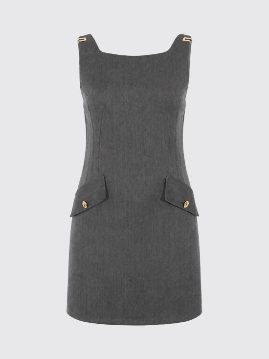 26FW 엘리자베타프랜치 롱 원피스 AB99366E2 431 Grey - ELISABETTA FRANCHI