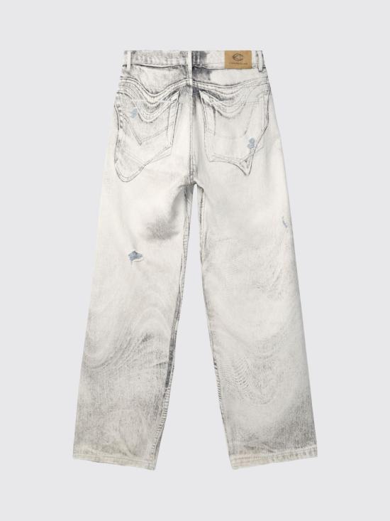 26FW 캠퍼 데님 팬츠 AU00064 004 DISTORTED PRINT DISTRESSED DENIM JEANS 0 Multicolor - CAMPER
