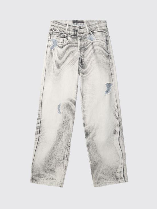26FW 캠퍼 데님 팬츠 AU00064 004 DISTORTED PRINT DISTRESSED DENIM JEANS 0 Multicolor - CAMPER