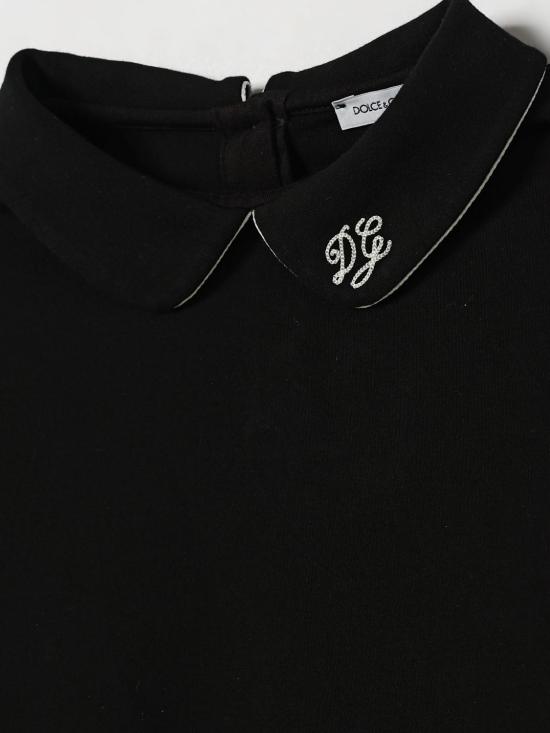 26FW [키즈] 돌체앤가바나 폴로 셔츠 L5JTPIG7Q3G N0000 Black - DOLCE & GABBANA