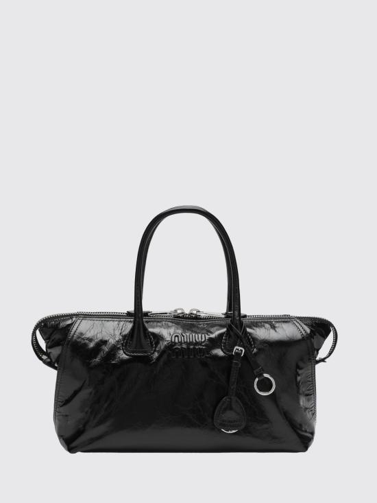 26FW 미우미우 샤이니 레더 백 5BA335OOO2A44 F0002 Black