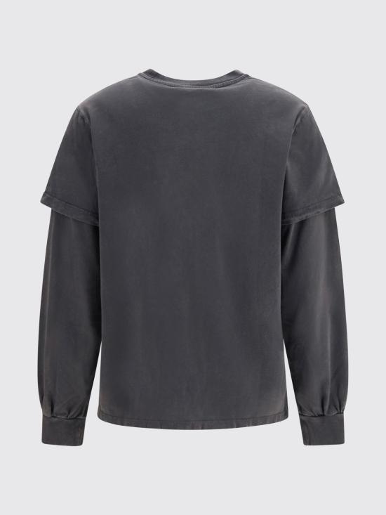26FW 가니 반팔 티셔츠 A1050266 252 Charcoal - GANNI