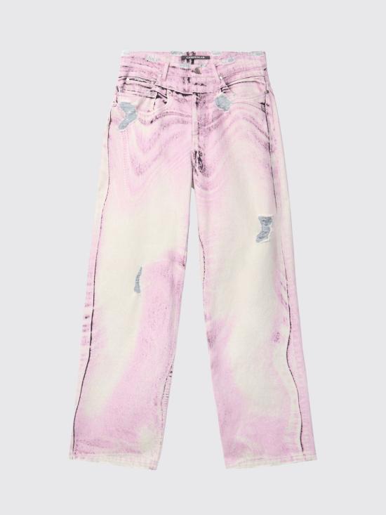 26FW 캠퍼 데님 팬츠 AU00064 005 DISTORTED PRINT DISTRESSED DENIM JEANS 0 Multicolor - CAMPER