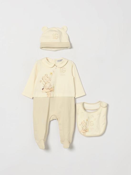 26FW [키즈] 돌체앤가바나 오버롤 L1JO8UG7P8L S9000 Yellow Cream