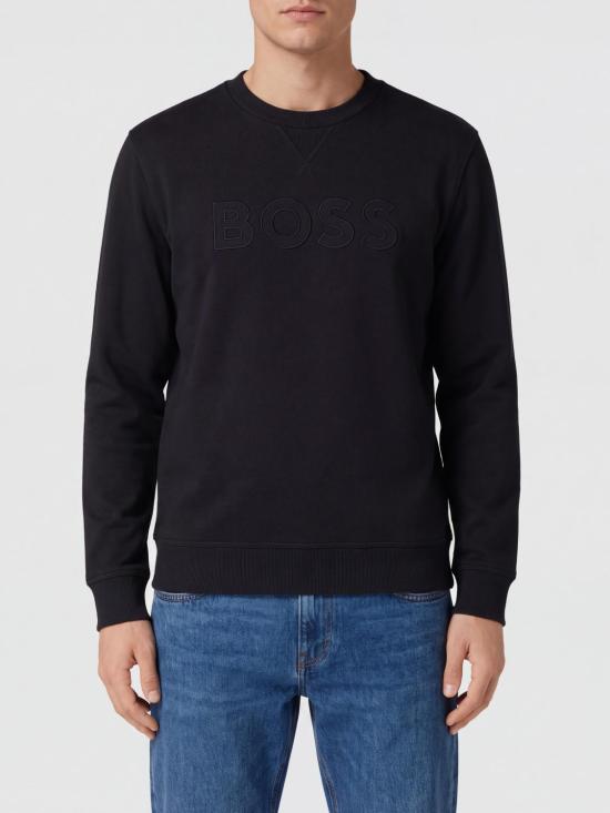 26FW 보스 긴팔 티셔츠 50567420 001 Black