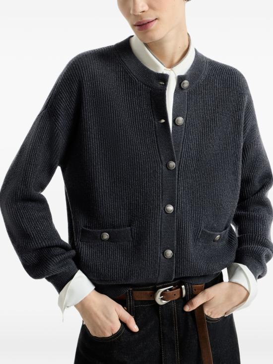 26FW 브루넬로 쿠치넬리 가디건 M1E224746 CI582 NAVY - BRUNELLO CUCINELLI