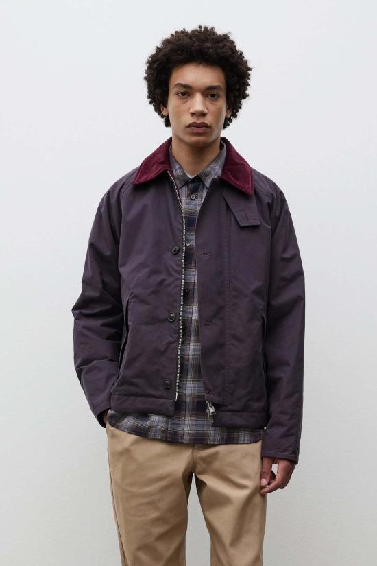  노스프로젝트 자켓 노르스 프로젝트 홀멘 왁스 래글런 재킷 다키스트 퍼플 - NORSE PROJECTS