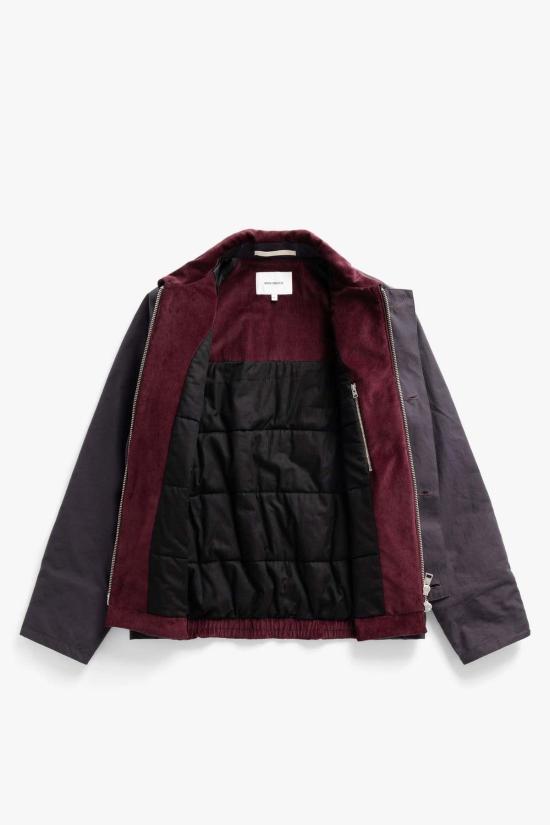  노스프로젝트 자켓 노르스 프로젝트 홀멘 왁스 래글런 재킷 다키스트 퍼플 - NORSE PROJECTS
