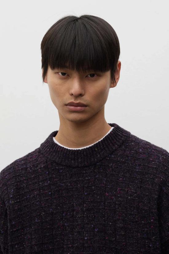  노스프로젝트 스웨터 노르스 프로젝트 히르츠할스 도네갈  다크 퍼플 - NORSE PROJECTS