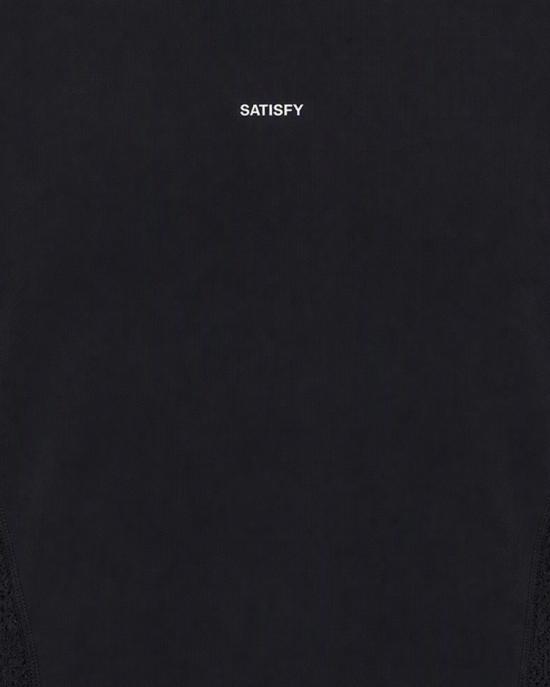 26FW 새티스파이 반팔 티셔츠 3144338 Black - SATISFY