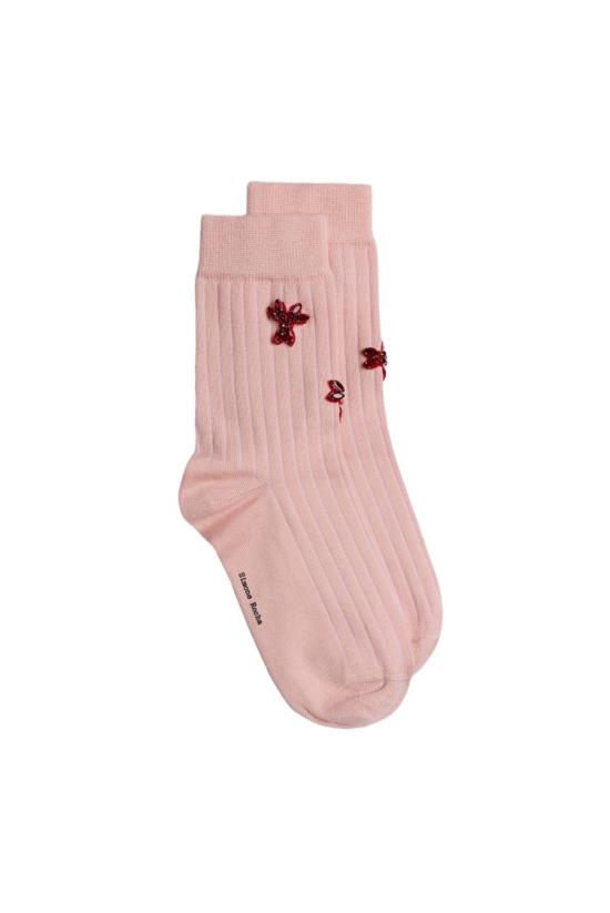 26FW 시몬로샤 언더웨어 SOCK68TB0647BLUSHRED Pink