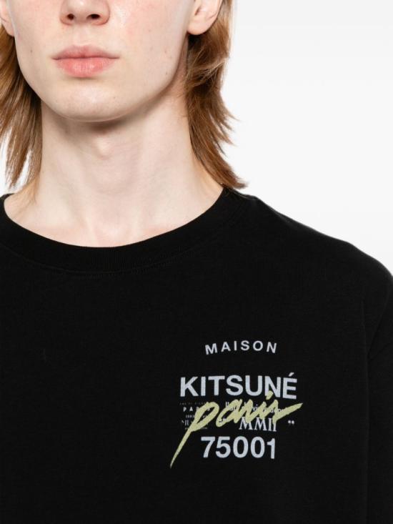 26FW 메종키츠네 탑 MQMJT03KJ0119P199 Black - MAISON KITSUNE