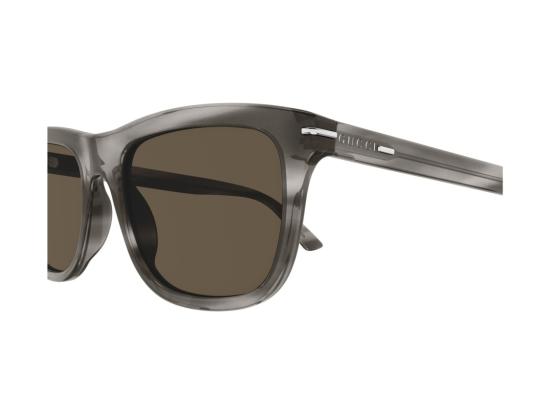 25FW 구찌 선글라스 그레이 GG1444S 볼드 반투명 스퀘어 아세테이트 - GUCCI
