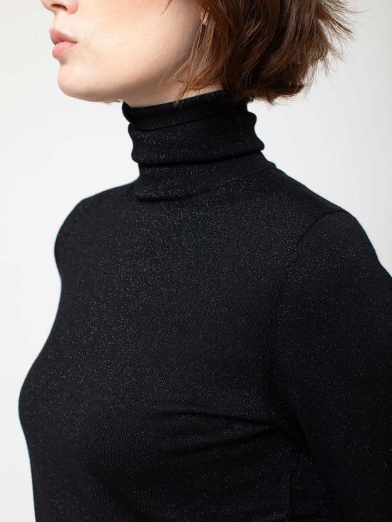  얼루드 스웨터 알루드 박시 반팔 터틀넥 - ALLUDE