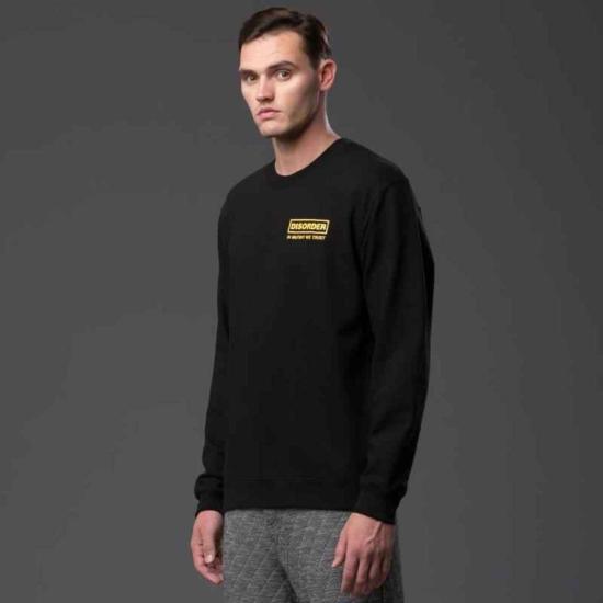  THE ENSIGN 긴팔 티셔츠 엔사인 디스오더 크루넥 스웨트셔츠 블랙 - OTHER BRANDS