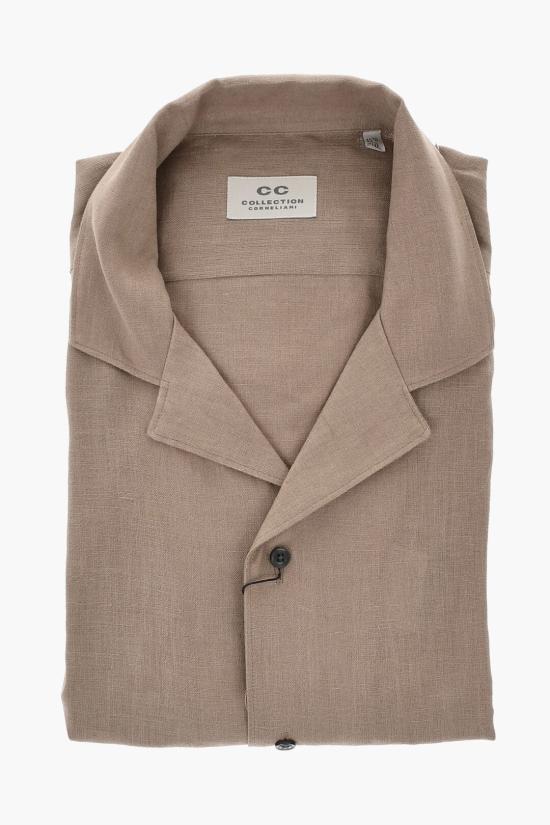  꼬르넬리아니 긴팔 셔츠 91IX54 3161195 032 Brown