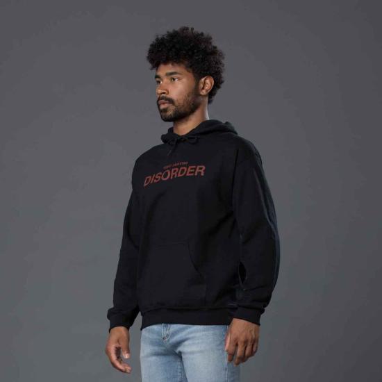  THE ENSIGN 긴팔 티셔츠 엔사인 "디스오더" 프린트 후드티 블랙 - OTHER BRANDS