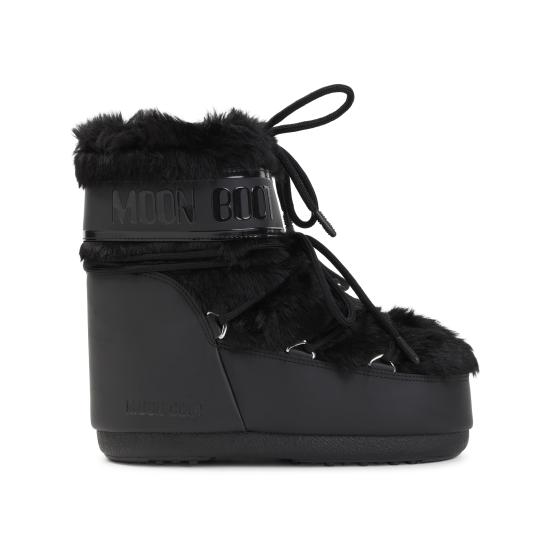 26FW 문부츠 아이콘 나일론 로우 부츠 80D1409390 N001 BLACK - MOON BOOT