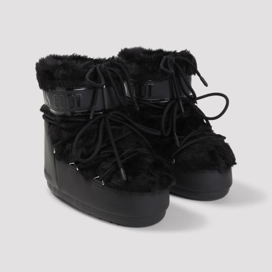 26FW 문부츠 아이콘 나일론 로우 부츠 80D1409390 N001 BLACK - MOON BOOT