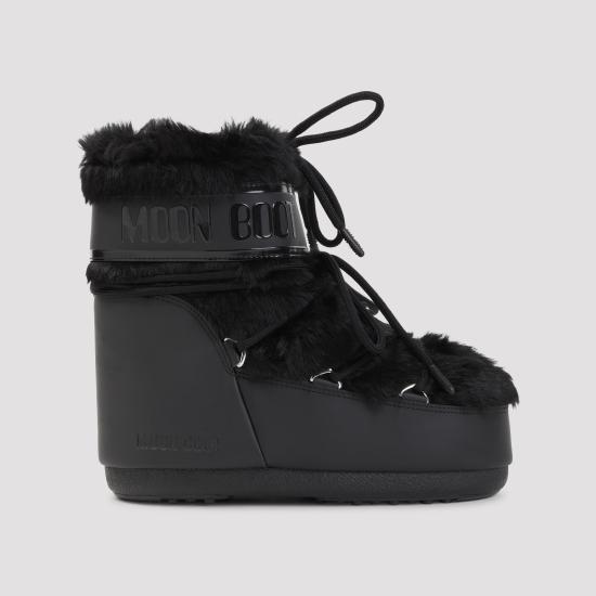 26FW 문부츠 아이콘 나일론 로우 부츠 80D1409390 N001 BLACK - MOON BOOT