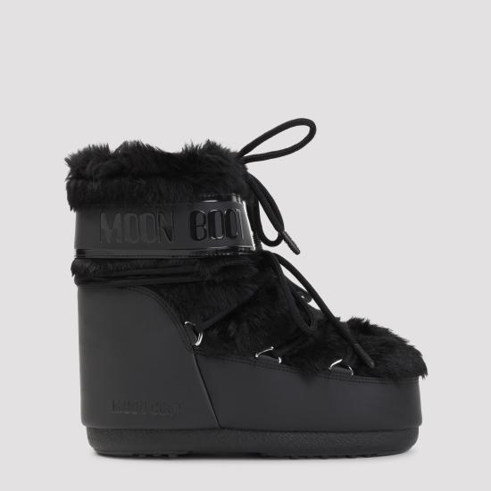 26FW 문부츠 아이콘 나일론 로우 부츠 80D1409390 N001 BLACK