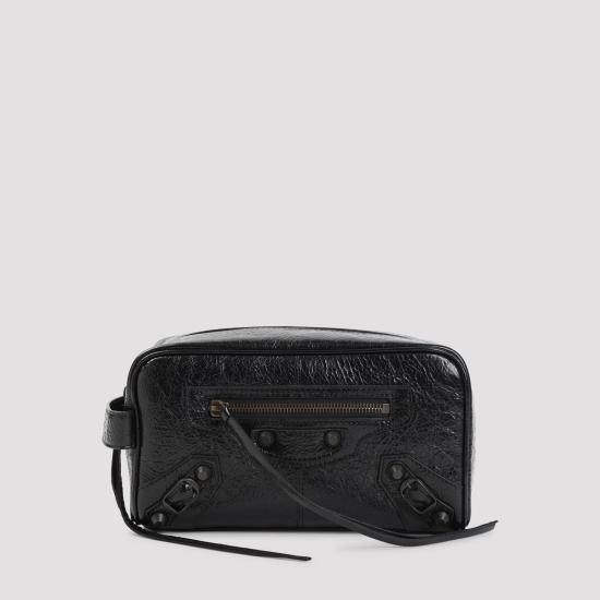 26FW 발렌시아가 르 시티 토일레트리 파우치 872668 2ABFY 1000 BLACK