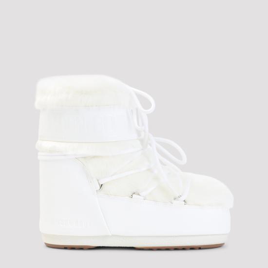 26FW 문부츠 아이콘 나일론 로우 부츠 80D1409390 A002 OPTICAL WHITE