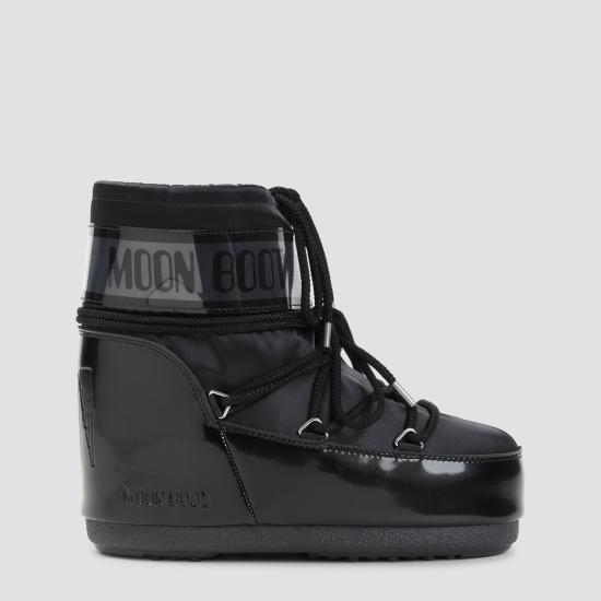 26FW 문부츠 아이콘 나일론 로우 부츠 80D1409350 N001 BLACK
