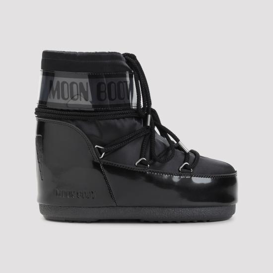 26FW 문부츠 아이콘 나일론 로우 부츠 80D1409350 N001 BLACK - MOON BOOT