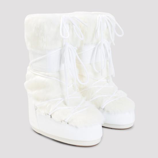 26FW 문부츠 MB 아이콘 폭스 퍼 부츠 80D1408900 A002 OPTICAL WHITE - MOON BOOT