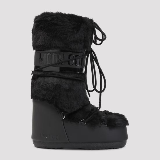 26FW 문부츠 MB 아이콘 폭스 퍼 부츠 80D1408900 N001 BLACK - MOON BOOT