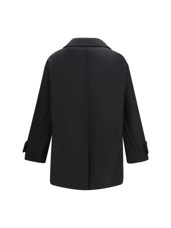 26FW 아미 코트 HCO480WV0078 001 BLACK - AMI