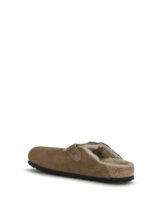 26FW 버켄스탁 보스턴 시어링 스웨이드 뮬 1032432 DARKTEA BROWN - BIRKENSTOCK
