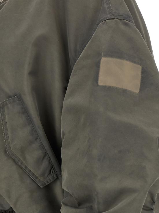 26FW 릭 오웬스 SECCHIA 플라이트 봄버 재킷 RR02F4792NBFDH378 Gray - RICK OWENS