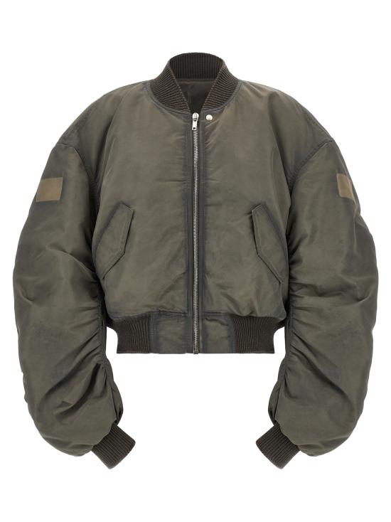 26FW 릭 오웬스 SECCHIA 플라이트 봄버 재킷 RR02F4792NBFDH378 Gray