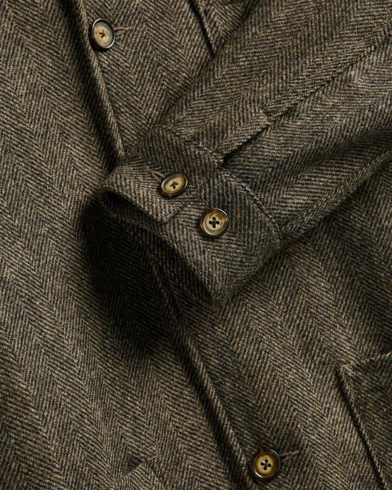  포르투기스플란넬 자켓 포르투갈 플란넬 라부라 울 헤링본 재킷 - PORTUGUESE FLANNEL